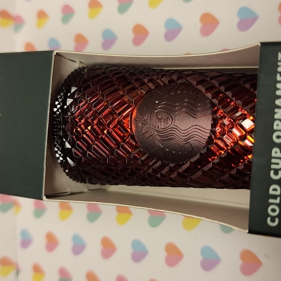 BNIB Starbucks Holiday 2022 Red Cold cup Jeweled Ornament Key Chain Key… - Picture 2 of 7